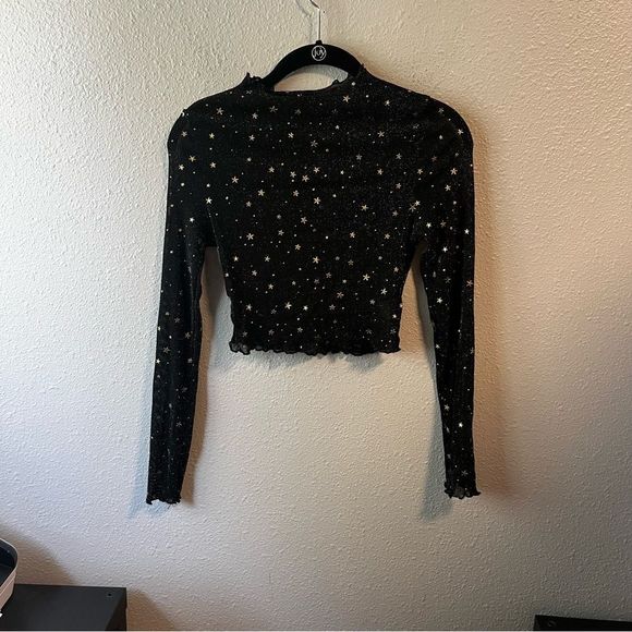 Tops - Sheer Mesh Star Top